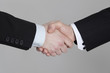Close-up of business handshake