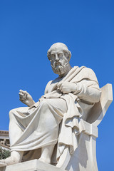Fototapete - statue of Plato,the Academy of Athens,Greece