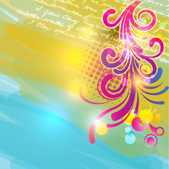 Wall Mural - floral background
