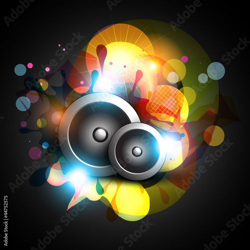 Naklejka dekoracyjna vector music background