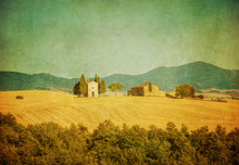Vintage Tuscan Landscape