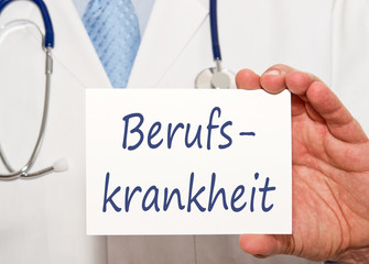 Poster - Berufskrankheit