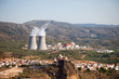 The village of Cofrentes, Spain and its nuclear plant.