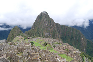 Vista general del Machu Picchu. Peru