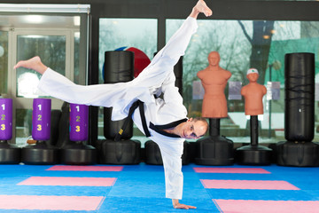 Martial Arts sport training in gym