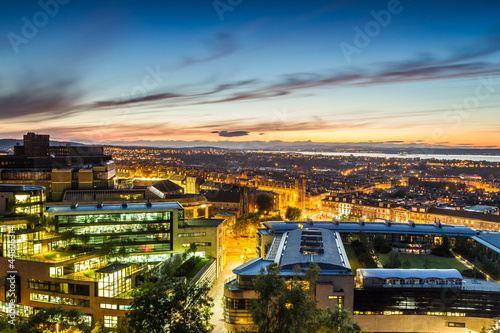 Sunset over the Edinburgh i...