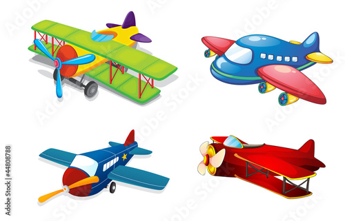 Naklejka dekoracyjna various air planes