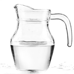 Wall Mural - fresh water in a glass pitcher