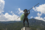 Fototapeta  - Leonidas statue, Thermopylae, Greece