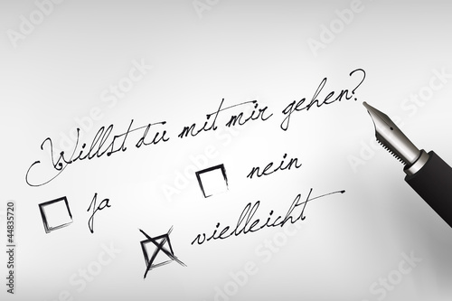 ja, nein, vielleicht - kaufen Sie diese Vektorgrafik und ...