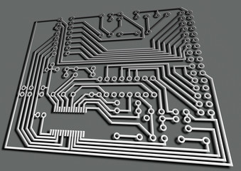 Electric board for installation of the electronic scheme