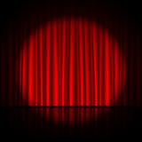 Fototapeta Morze - Spotlight on stage curtain