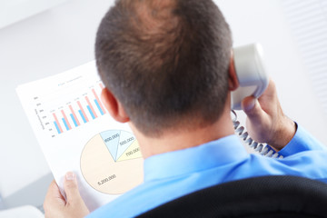 Poster - Businessman working with documents