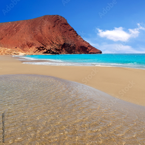 Foto-Stoffbanner - Beach Playa de la Tejita in Tenerife (von lunamarina)