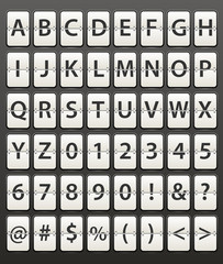 Poster - Plastic diary with digits set