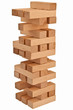 Leinwandbild Motiv Balanced wood block tower