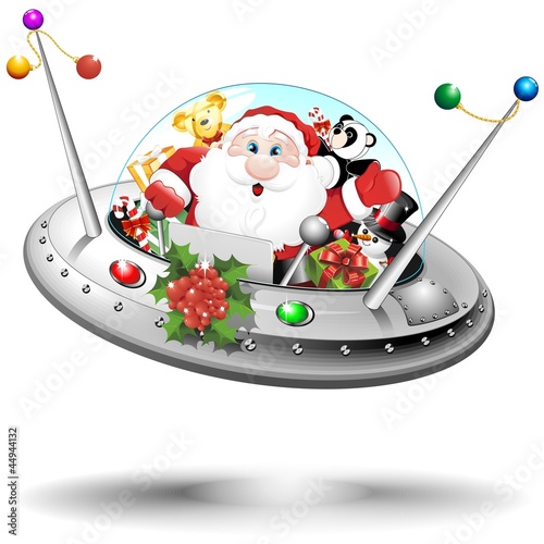 Immagine Babbo Natale 94.Santa Ufo On Spaceship Babbo Natale Astronauta In Atronave Buy This Stock Vector And Explore Similar Vectors At Adobe Stock Adobe Stock