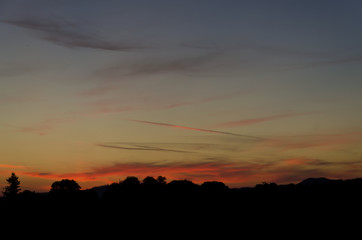 Wall Mural - beautiful sunset background