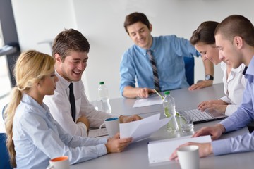 business people in a meeting at office