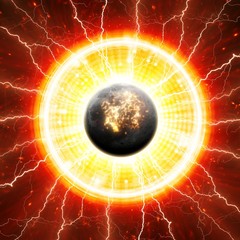 Wall Mural - abstract scientific background