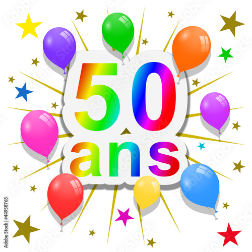 Anniversaire 50 Ans Stock Illustration Adobe Stock