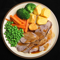 Wall Mural - Sunday Roast Lamb Dinner