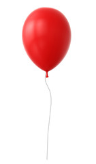 3d red balloon