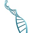 canvas print picture - 3d blue DNA strand