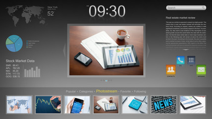 Poster - Modern desktop application concept