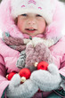 © Sunny studio - Child with Christmas balls