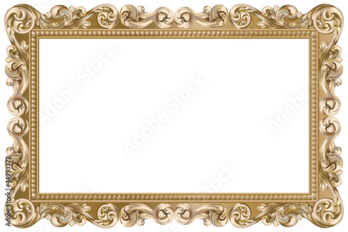 Cuadros en Lienzo Cadre baroque rectangulaire doré