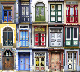Fototapete - Collage of the Goslar doors.