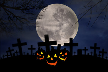Wall Mural - halloween scene