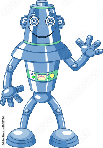 Naklejka dekoracyjna Cute cartoon robot