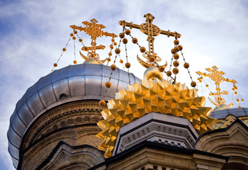 Dome of church in Saint-Petersburg