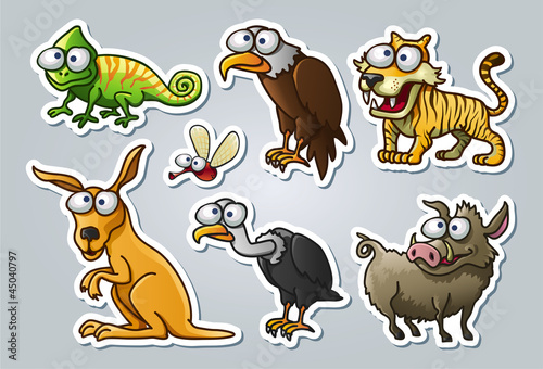 Plakat na zamówienie Cartoon animals