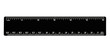 Black ruler isolated inches centimeters imperial metric