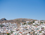 Fototapeta Miasto - view of the town of Lindos, Rhodes Island, Greece 