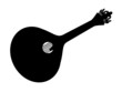 Silhueta de uma guitarra portuguesa