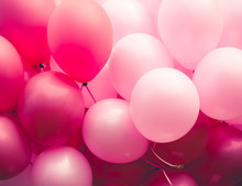 Pink Ballons Background