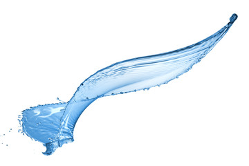 Wall Mural - water splash isolated on white