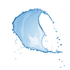 Wall Mural - water splash isolated on white