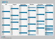 Kalender Deutschland 2013 Juli - Dezember