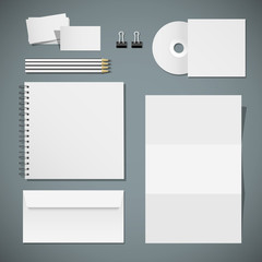 Wall Mural - Set of corporate identity templates