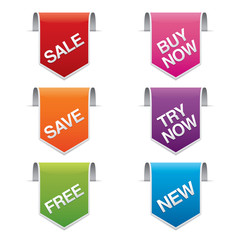 Wall Mural - vector colorful banners, labels