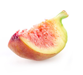 Wall Mural - Slice's Fig  isolated on white background