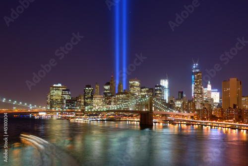 Naklejka - mata magnetyczna na lodówkę Downtown New York City