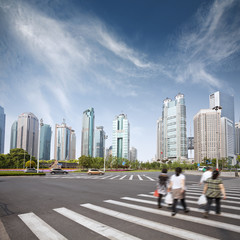 cityscape of modern city,shanghai