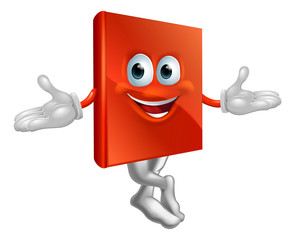 Canvas Print - Book mascot man