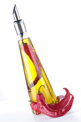 Poster - cooking oil and red pepper